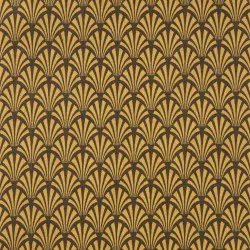 Tissu coton enduit 154 - KHOL bronze moutarde